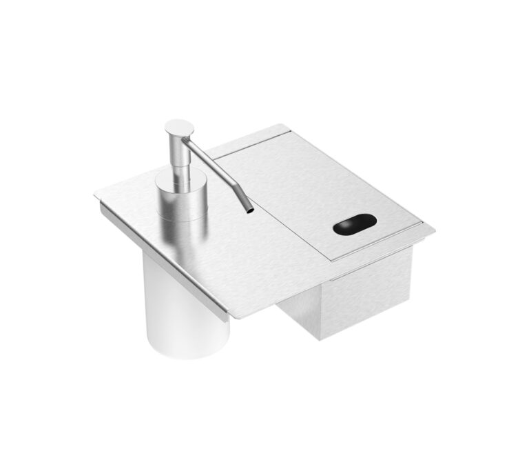 Soporte de esponja y dispenser de jabón líquido